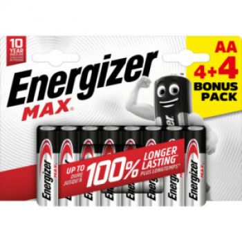 Hlavný obrázok Energizer Alkaline Max AA E91 batárie 8ks