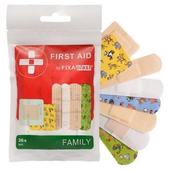 Hlavný obrázok FIXAplast FIRST AID Family náplasť Mix 36ks