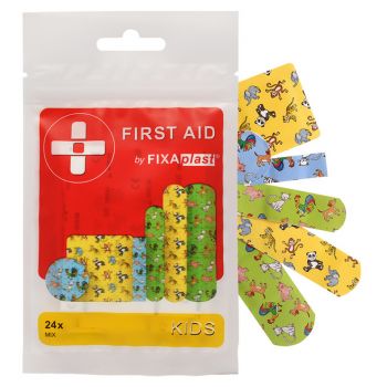 Hlavný obrázok FIXAplast FIRST AID Kids náplasť Mix 24ks