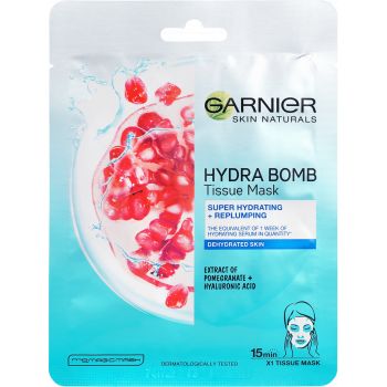 Hlavný obrázok Garnier TISSUE Hydra Bomb Pomegranate textilná superhydratačná pleťová maska 28g