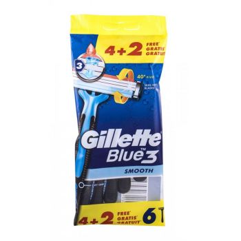 Hlavný obrázok Gillette Blue3 Smooth jednorázový strojček 6ks