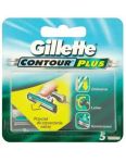 Gillette Contour plus náhradné hlavice 5ks