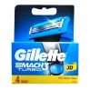 Gillette Mach3 Turbo náhradné hlavice 4ks