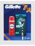 Gillette pánska darčeková kazeta Mach3 strojček, Old Spice sprchový gél