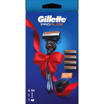 Hlavný obrázok Gillette Proglide holiaci strojček, náhradná hlavica 4ks, stojan