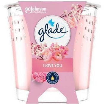 Hlavný obrázok Glade I Love You vonná sviečka v skle 112g