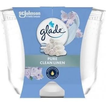 Hlavný obrázok Glade Pure Clean Linen vonná sviečka v skle 204g