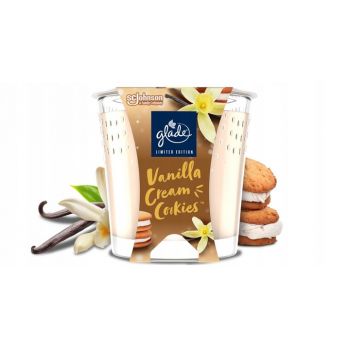 Hlavný obrázok Glade Vanilla Cream Cookies vonná sviečka v skle 112g