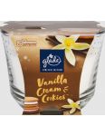 Glade Vanilla Cream Cookies vonná sviečka v skle 204g