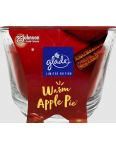 Glade Warm Apple Pie vonná sviečka v skle 204g