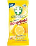 Green Shield pre domácnosť 4v1 antibakteriálne vlhčené utierky 50 ks 