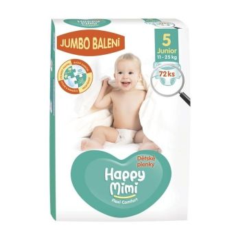 Hlavný obrázok Happy Mimi Flexi Comfort Jumbo 5 Junior plienky 11-25kg 72ks