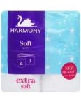 Harmony Soft White toaletný papier 4ks 3-vrstvový 17,5m