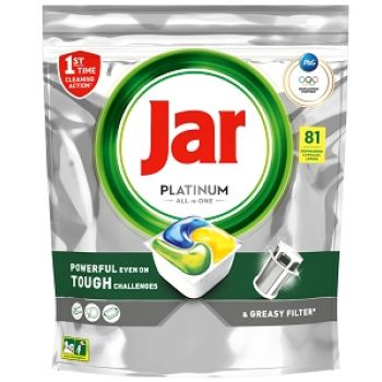 Hlavný obrázok Jar Platinum ALL IN ONE Lemon kapsule do umývačky riadu 81ks