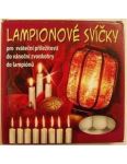 Lampionové červené sviečky 95mm 8ks 18189