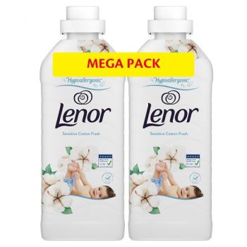 Hlavný obrázok Lenor 2x925ml Sensitive Cotton Fresh aviváž 74 praní