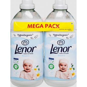 Hlavný obrázok Lenor DUO 2x1230ml Sensitive avivaž 98 praní