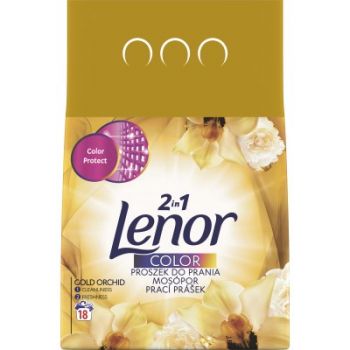 Hlavný obrázok Lenor prášok na pranie 1,35kg 2v1 Color Gold Orchid 18 praní