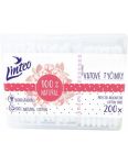 Linteo 100% Natural Cotton papierové vatové tyčinky v boxe 200ks