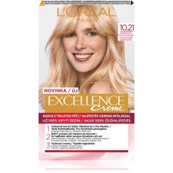 Hlavný obrázok Loréal Excellence Creme 10.21 Najsvetlejšia perleťová blond farba na vlasy