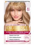 Loréal Excellence Creme 8.1 Svetlá Popolavá Blond farba na vlasy