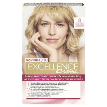 Hlavný obrázok Loréal Excellence Creme 8 Svetlá Blond farba na vlasy