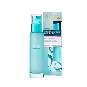 Hlavný obrázok Loréal Hydra Genius Aloe Water+Hyaluronic Acid gél pre suchú a citlivú pleť 70ml