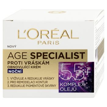 Hlavný obrázok Loréal Paris Age Specialist 55+ nočný obnovujúci krém proti vráskam 50 ml