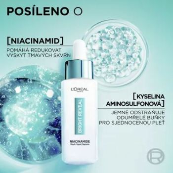 Hlavný obrázok Loréal Paris Bright Reveal Niacinamide sérum proti tmavým škvrnám 30ml