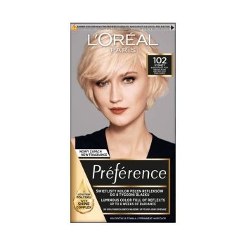 Hlavný obrázok Loréal Paris Préférence 102 Ice blond Veľmi svetlá blond dúhová farba na vlasy