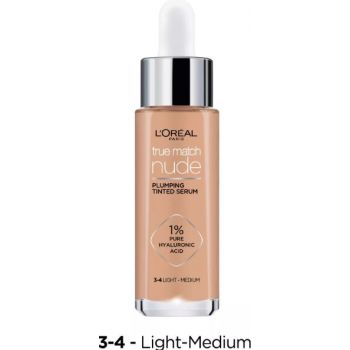 Hlavný obrázok Loréal Paris True Match Nude Pluming Tinted Serum 3-4 Light-Medium make-up 30ml