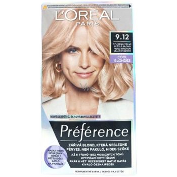 Hlavný obrázok Loréal Préférence 9.12 Studená Veľmi Svetla Blond farba na vlasy