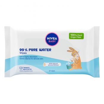 Hlavný obrázok Nivea Baby 99% Pure Water vlhčené obrúsky 57ks