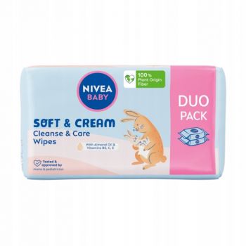 Hlavný obrázok Nivea Baby Soft & Cream vlhčené obrúsky 2x57ks