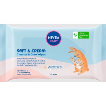 Hlavný obrázok Nivea Baby Soft & Cream vlhčené obrúsky 57ks