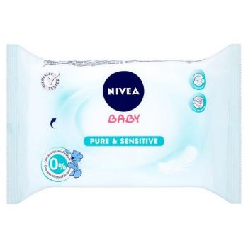 Hlavný obrázok Nivea Baby vlhčené obrúsky Sensitív 63ks 