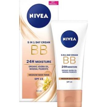 Hlavný obrázok Nivea BB 5in1 skrášľujúvi hydratačný denný krém medium 50ml 82334