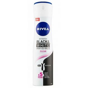 Hlavný obrázok Nivea Black & White Clear 48H anti-perspirant sprej 150ml 82237