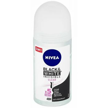 Hlavný obrázok Nivea Black&White Invisible Clear 48H anti-perspirant roll-on 50ml 82240