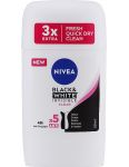 Nivea Black & White Invisible Clear 48H anti-perspirant tuhý stick 50ml