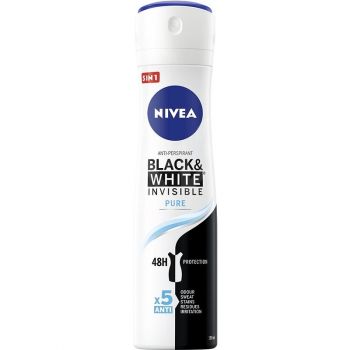 Hlavný obrázok Nivea Black & White Pure Invisible anti-perspirant sprej 150ml 82230