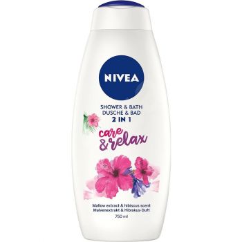 Hlavný obrázok Nivea Care & Relax 2in1 sprchový gél, pena do kúpeľa 750ml