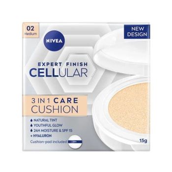 Hlavný obrázok Nivea Cellular Expert Finish 02 Medium ošetrujúcí tónovací make-up 15g 84229