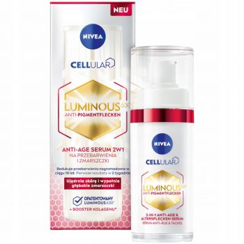 Hlavný obrázok Nivea Cellular Luminous 630 Anti-Age 2in1 sérum proti pigmentovým škvrnám 30ml