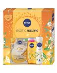 Nivea Exotic Feeling dámska darčeková kazeta Sprchový gél, Anti-perspirant