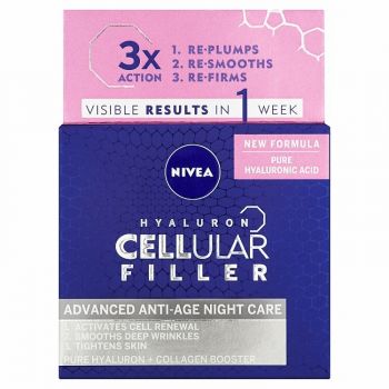 Hlavný obrázok Nivea Hyaluron Cellular Filler protivráskový nočný krém 50ml 82386