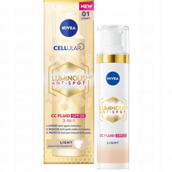 Hlavný obrázok Nivea Luminous 630 Antispot CC Fluid 01 Light krém proti pigmentovým škvrnám 40ml