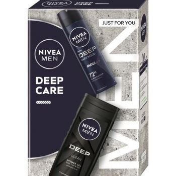 Hlavný obrázok Nivea Men Deep Care pánska darčeková kazeta Sprchový gél, Anti-perspirant