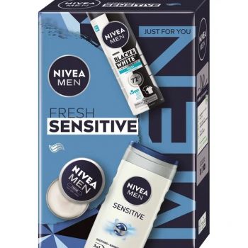 Hlavný obrázok Nivea Men Fresh Sensitive pánska darčeková kazeta Sprchový gél, Anti-perspirant