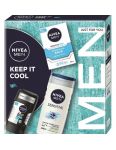 Nivea Men Keep It Cool pánska darčeková kazeta Sprchový gél, balzám po holení